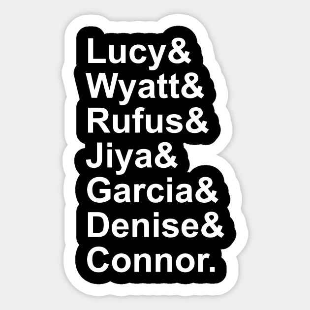 Timeless first names Sticker by freeves